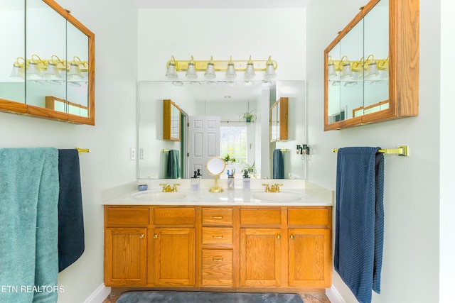 7924 Cedar Stone Ln, Powell, TN 37849 - full bath with baseboards and double vanity
