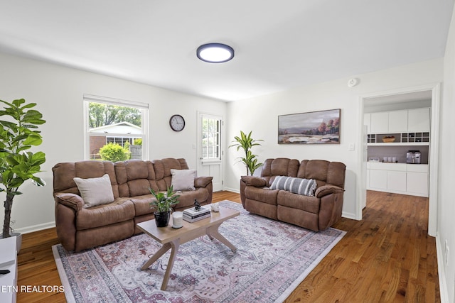 7339 Brookside Dr, Chattanooga, TN 37421 - living room featuring wood finished floors and baseboards