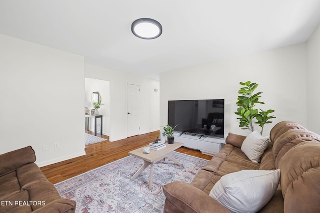 7339 Brookside Dr, Chattanooga, TN 37421 - living area featuring wood finished floors and baseboards