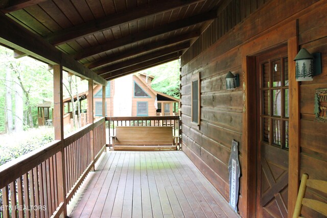 3006 Eagles Claw Way, Pigeon Forge, TN 37863 - view of wooden terrace