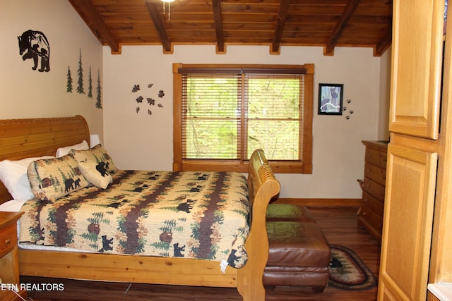 3006 Eagles Claw Way, Pigeon Forge, TN 37863 - bedroom with wood ceiling, wood finished floors, and baseboards