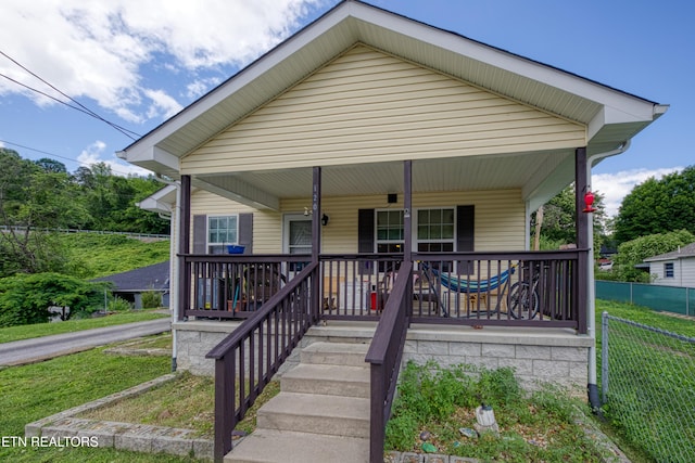 120 Rew St, Oakdale, TN 37829 - view of front of house featuring a porch