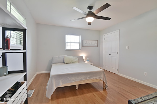 615 Mary St, Russellville, TN 37860 - bedroom featuring light wood-type flooring, baseboards, and a ceiling fan