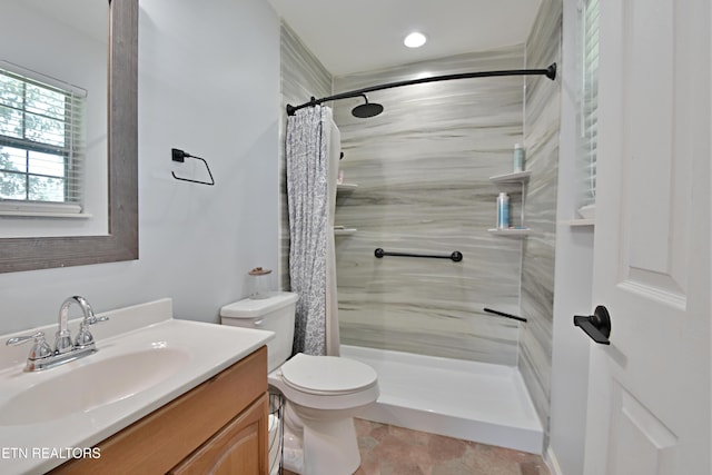615 Mary St, Russellville, TN 37860 - full bathroom with vanity, toilet, and a shower with curtain