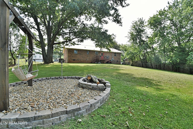615 Mary St, Russellville, TN 37860 - view of yard with a fire pit