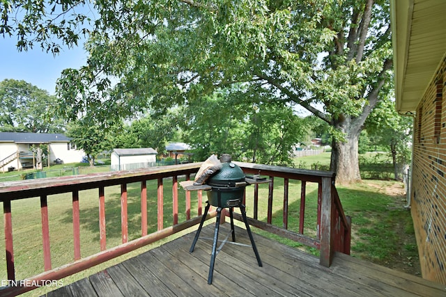 615 Mary St, Russellville, TN 37860 - deck with area for grilling