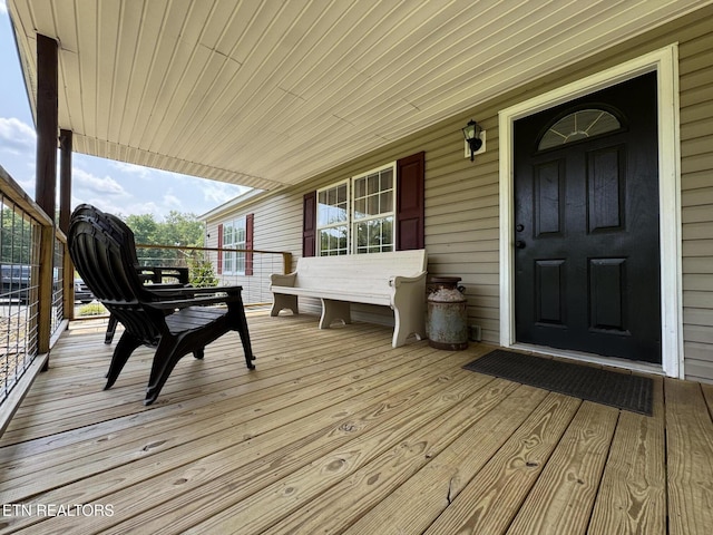 108 Hawn Dr, Crab Orchard, TN 37723 - view of wooden porch