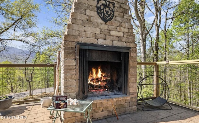 725 Sunshine Trl, Gatlinburg, TN 37738 - view of outbuilding featuring an outdoor stone fireplace