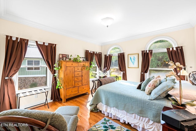 300 County Road 876, Englewood, TN 37329 - bedroom featuring multiple windows, crown molding, and wood finished floors
