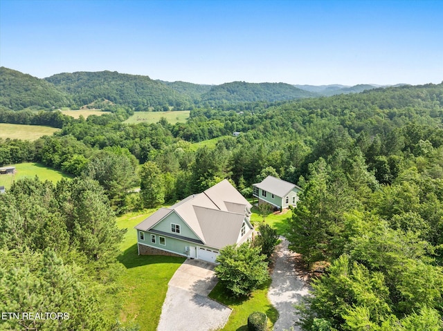 300 County Road 876, Englewood, TN 37329 - view of subject property with a heavily wooded area and mountains