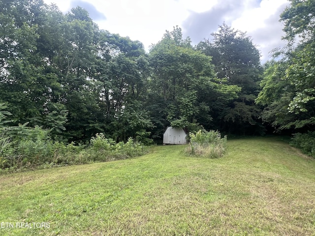 1311 Old Union Rd, Hilham, TN 38568 - view of green lawn with a wooded view