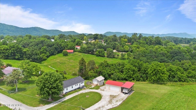 245 Lake Shore Ln, Lafollette, TN 37766 - view from above of property with a mountain backdrop