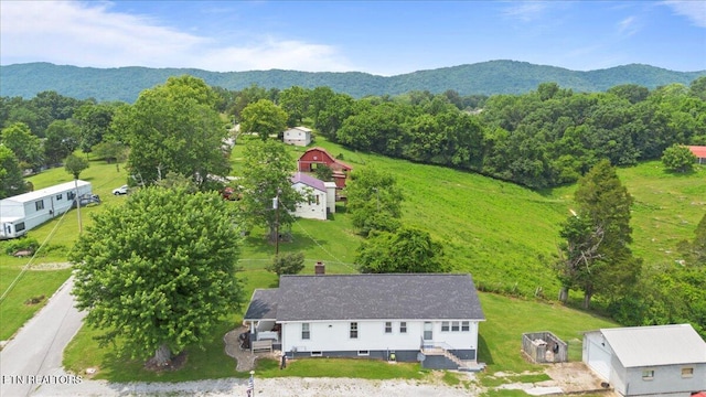 245 Lake Shore Ln, Lafollette, TN 37766 - aerial view of property and surrounding area featuring mountains