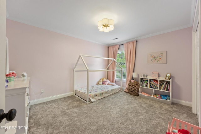 11919 Burnside Pl, Knoxville, TN 37934 - carpeted bedroom featuring crown molding and baseboards