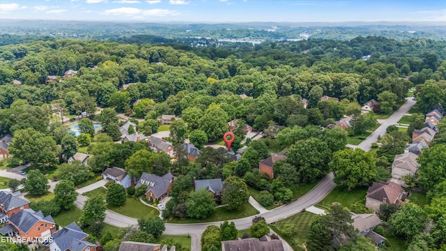 11919 Burnside Pl, Knoxville, TN 37934 - aerial overview of property's location featuring a forest and nearby suburban area