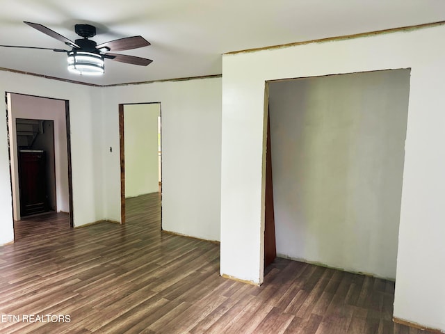 5936 Thorn Grove Pike, Knoxville, TN 37914 - unfurnished bedroom with wood finished floors and a ceiling fan