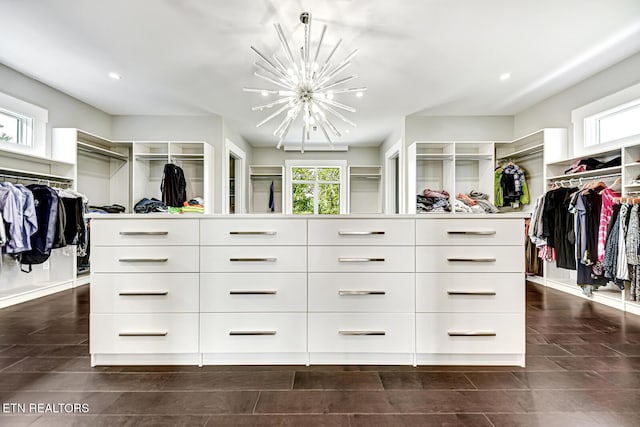201 Crown Jewel Ln, Lafollette, TN 37766 - walk in closet with a chandelier