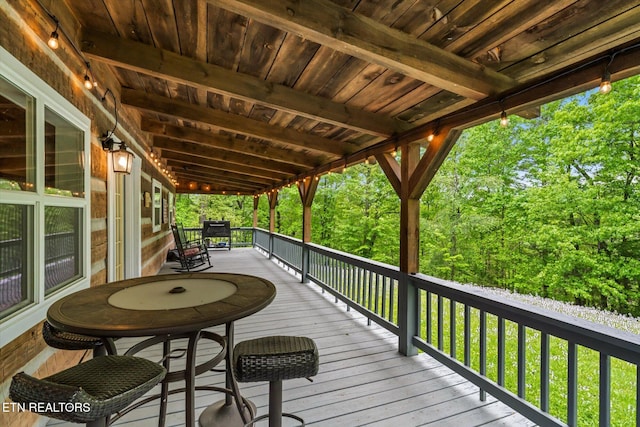 4620 Teague Branch Rd, Hartford, TN 37753 - view of deck