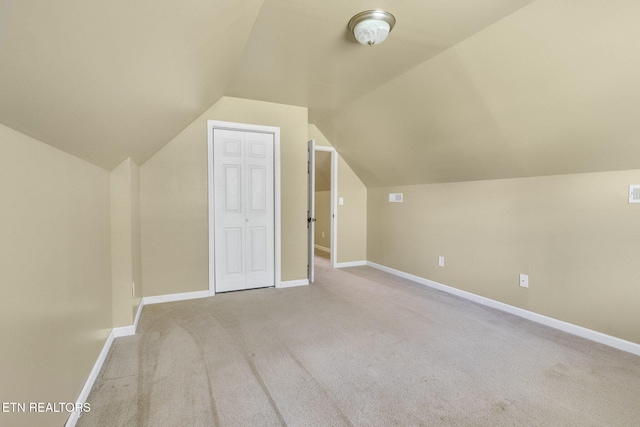 1707 Brookview Dr, Dandridge, TN 37725 - bonus room with carpet, baseboards, and vaulted ceiling