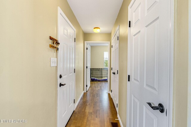 1707 Brookview Dr, Dandridge, TN 37725 - hall featuring wood finished floors and baseboards