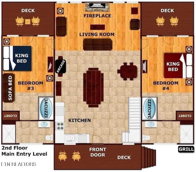 1056 Black Bear Cub Way, Sevierville, TN 37862 - home floor plan