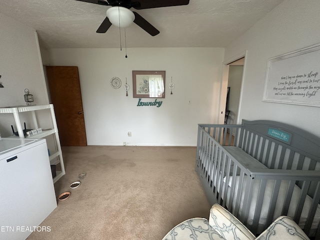 2605 Mountain View Dr, Morristown, TN 37814 - bedroom with carpet flooring, fridge, a nursery area, and baseboards