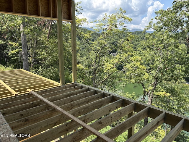 300 Bluff Trce, Jacksboro, TN 37757 - stairs with a water view
