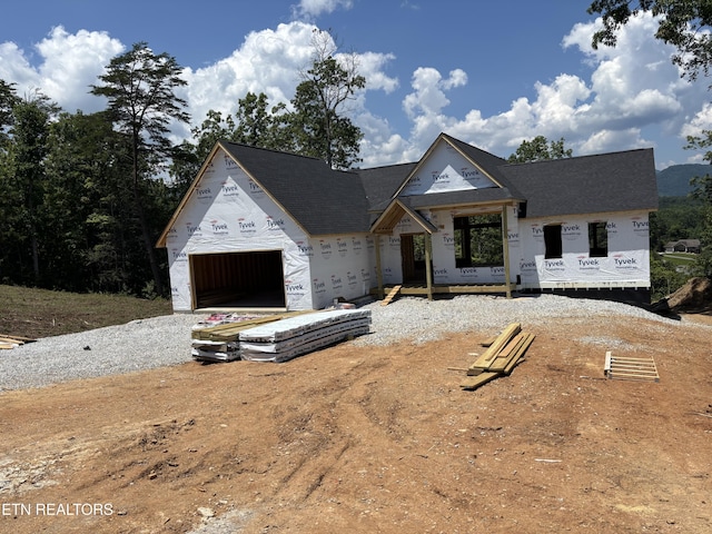 300 Bluff Trce, Jacksboro, TN 37757 - property in mid-construction with a garage