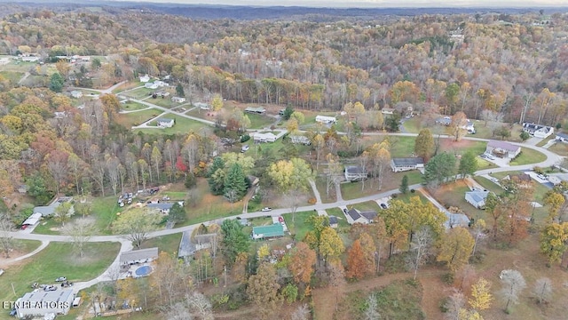 317 Hollifield Dr, Jacksboro, TN 37757 - aerial view of property's location featuring a heavily wooded area