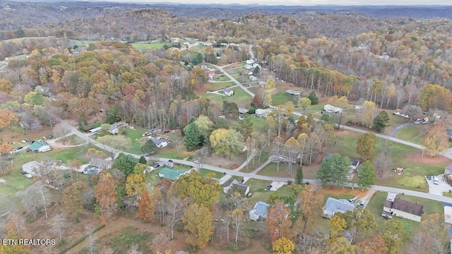 317 Hollifield Dr, Jacksboro, TN 37757 - aerial overview of property's location featuring a forest
