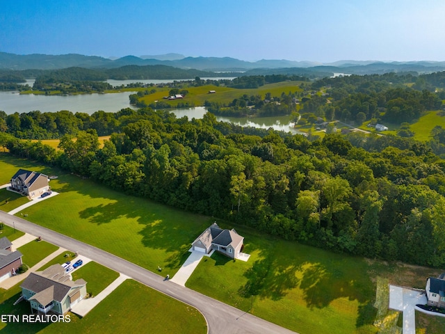 4153 Harbor View Dr, Morristown, TN 37814 - drone / aerial view of a water and mountain view