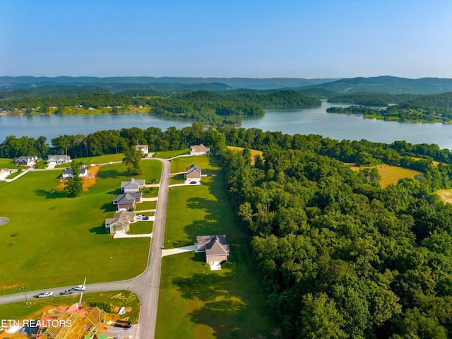 4153 Harbor View Dr, Morristown, TN 37814 - aerial view of a water and mountain view and a forest