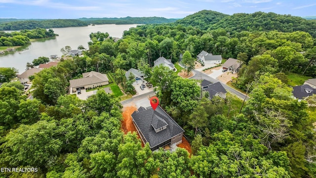 104 Noya Ln, Loudon, TN 37774 - aerial view of residential area with a large body of water and a forest
