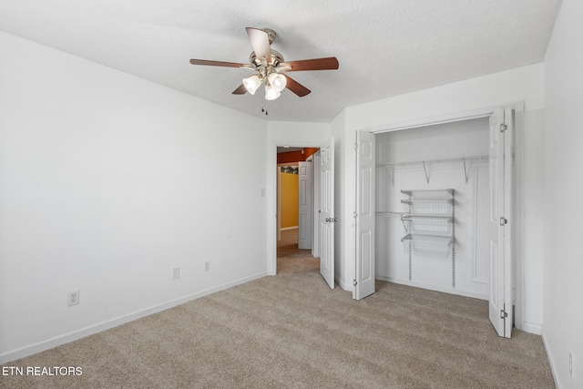 1720 Chesapeake Dr, Athens, TN 37303 - unfurnished bedroom with carpet, a closet, baseboards, and ceiling fan