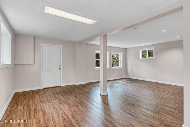 9209 Topoco Dr, Knoxville, TN 37922 - below grade area with wood finished floors and baseboards