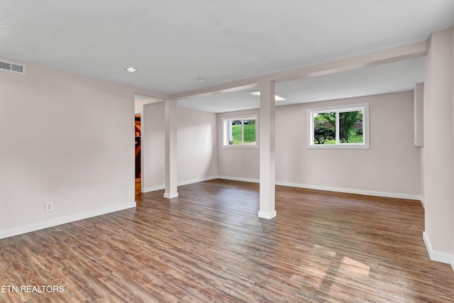 9209 Topoco Dr, Knoxville, TN 37922 - basement featuring wood finished floors and recessed lighting