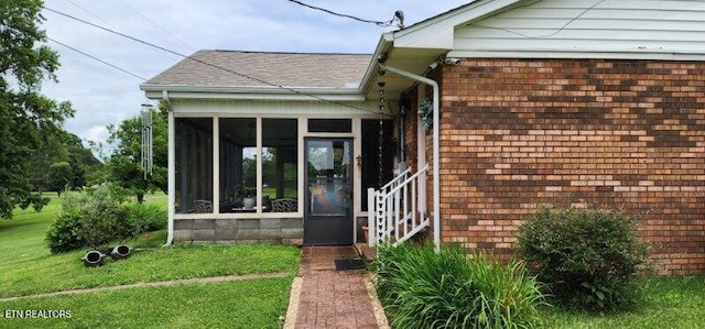 1922 Chaney Ridge Rd, London, KY 40741 - property entrance featuring brick siding and a lawn