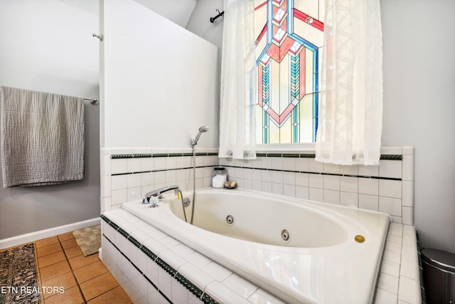 10513 River Ridge Rd, Knoxville, TN 37922 - full bathroom with a whirlpool tub and tile patterned floors