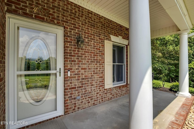 430 Willow Springs Dr, Athens, TN 37303 - entrance to property with covered porch and brick siding