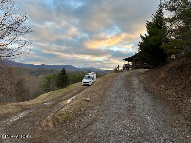 1015 Kizzy Patch Way, Del Rio, TN 37727 - view of dirt / gravel road featuring a mountain view