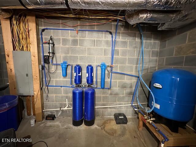 1015 Kizzy Patch Way, Del Rio, TN 37727 - utility room featuring electric panel