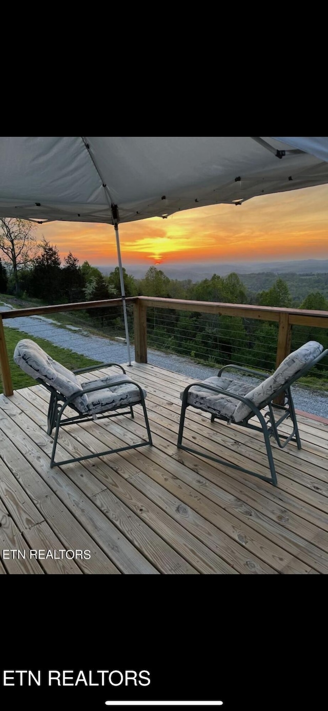 264 Victory Cross Rd, Lafollette, TN 37766 - deck featuring a water view