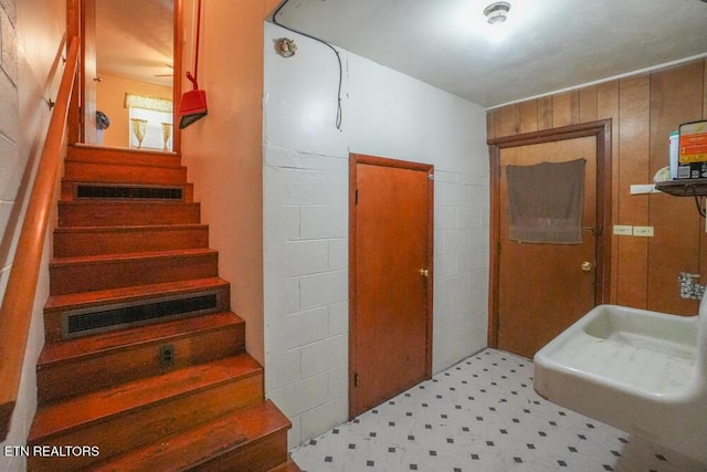 2001 Highland Rd, Maryville, TN 37801 - stairway featuring tile patterned floors