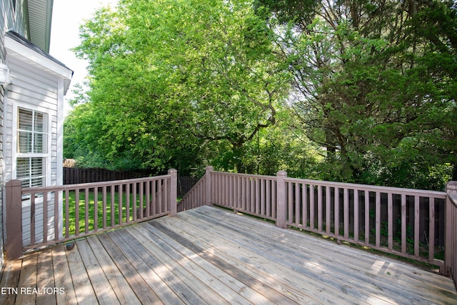 9100 Sway Branch Ln, Knoxville, TN 37922 - view of wooden deck