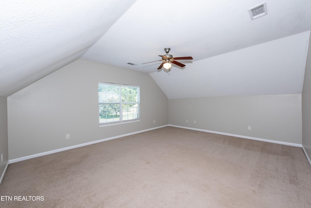 9100 Sway Branch Ln, Knoxville, TN 37922 - bonus room with carpet, vaulted ceiling, and ceiling fan