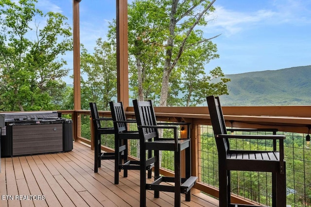 2634 Whipoorwill Hill Way, Sevierville, TN 37862 - deck featuring a mountain view