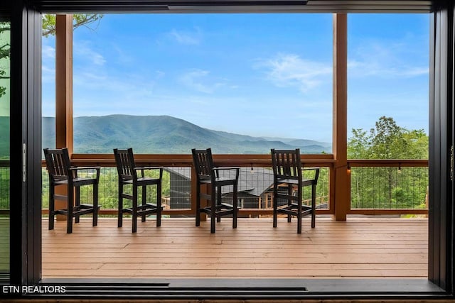 2634 Whipoorwill Hill Way, Sevierville, TN 37862 - sunroom / solarium with a mountain view