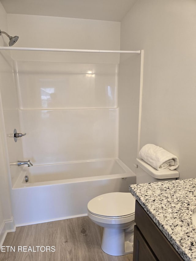 1334 Mountain Quail Cir, Maryville, TN 37801 - bathroom with vanity, wood finished floors, and shower / tub combination