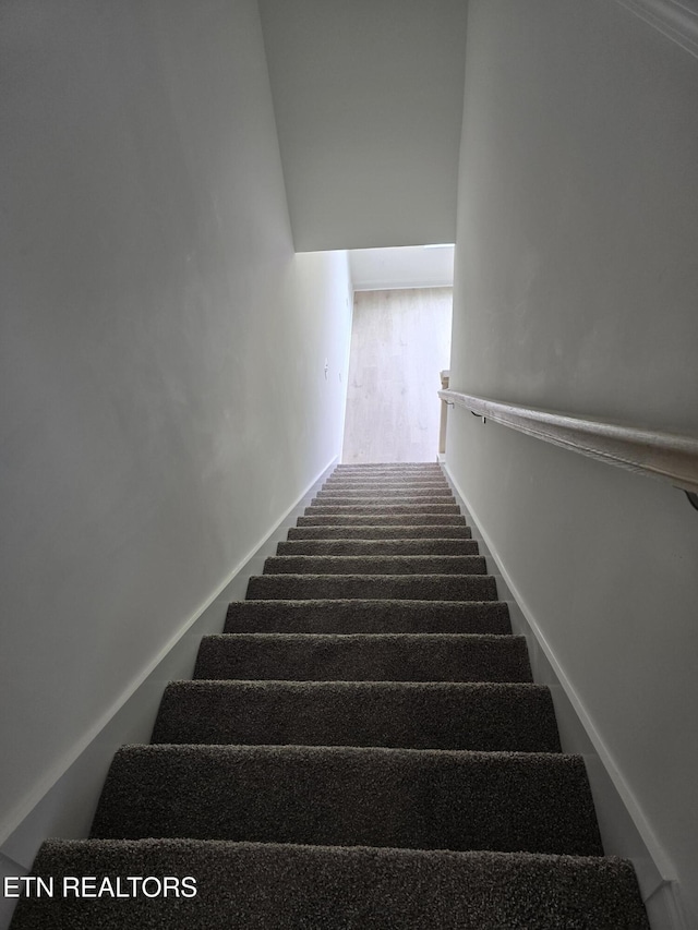 1334 Mountain Quail Cir, Maryville, TN 37801 - staircase with baseboards