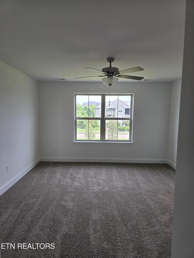 1334 Mountain Quail Cir, Maryville, TN 37801 - carpeted spare room featuring ceiling fan and baseboards